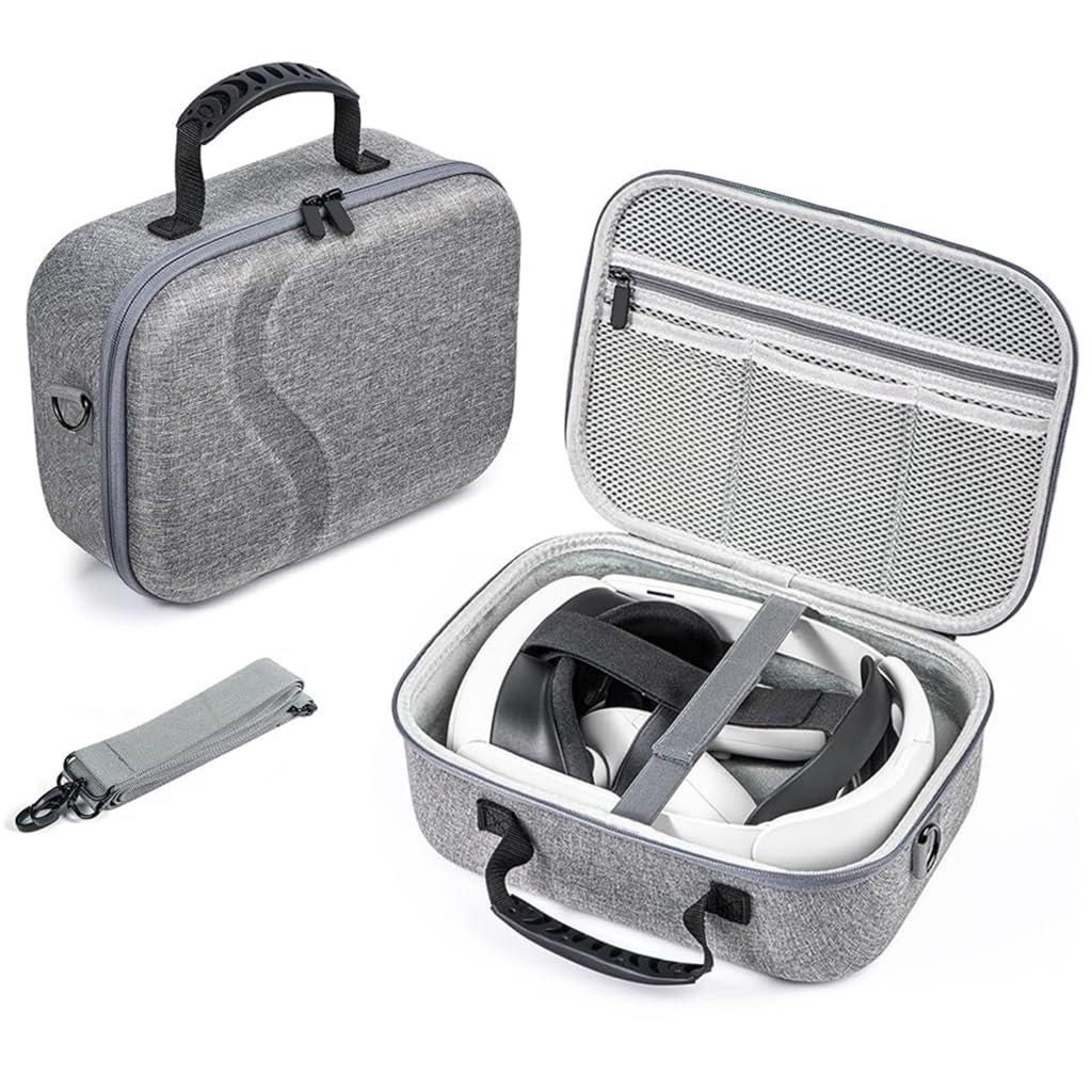 ZORBES Carrying Case for Meta Quest 3, Anti-scratch Meta Quest 3 Carry Case Travel Case Bag for Oculus Quest 3 Accessories, Meta Quest 3 Case with Handle & Shoulder Strap, Not Included Oculus Quest 3 ZORBES Carrying Case for Meta Quest 3, Anti-scratch Meta Quest 3 Carry Case Travel Case Bag for Oculus Quest 3 Accessories, Meta Quest 3 Case with Handle & Shoulder Strap, Not Included Oculus Quest 3